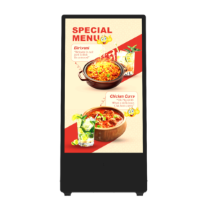 Front view of 43-inch high-brightness outdoor battery display