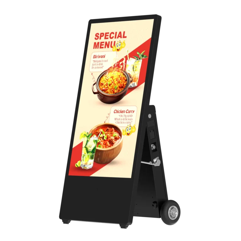 High-Brightness Battery-Powered Digital Signage
