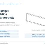 Guida alla progettazione di LCD allungati per l’orientamento interno, con vista tecnica originale YJC-286-SD e criteri di formato, altezza dei caratteri e orientamento.