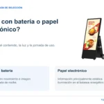 LCD con batería YJCEN de 43 pulgadas junto a dos usos: LCD para contenido en movimiento y papel electrónico para información principalmente estática.